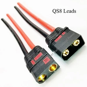 RCP QS8 Leads Tinned or Cut Ends 6, 8, or 10 awg Male - Female - Pairs - Picture 1 of 27