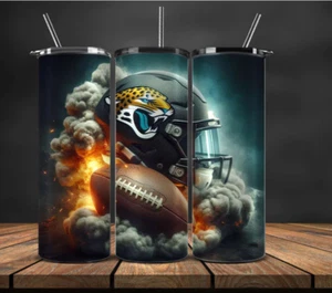 Jacksonville Jaguars Edelstahl NFL Becher/Metall Strohhalm - 20 oz Explosion - Bild 1 von 3