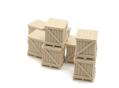 WPD N Gauge Palletised Wooden Crate Sets Model Railway Scenery