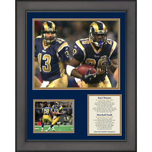 Framed Kurt Warner & Marshall Faulk St. Louis Rams 12"x15" Football Photo
