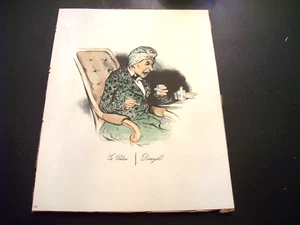 Vintage Litho"La Potion" Great Print for a Doctor- 10" x 13"-Unhappy w/Medicine - Picture 1 of 3
