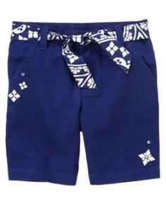 GYMBOREE GREEK ISLE STYLE MOSAIC BERMUDA BELTED SHORTS 3 6 7 8 10 NWT - Picture 1 of 1
