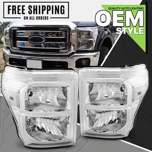 LH+RH Clear Replacement Headlight fit 11-16 F-250 F-350 F-450 F-550 Super Duty - Bild 1 von 12