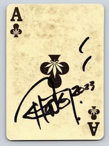 Tommy Chong Authentic Signed Autographed Trailer Park Boys 'Ace' Playing Card