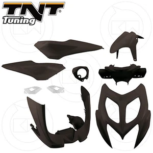 KIT CARENE 9 PEZZI CARENA VERNICIATA NERO OPACO MBK NITRO / YAMAHA AEROX 50 2014 - Picture 1 of 2