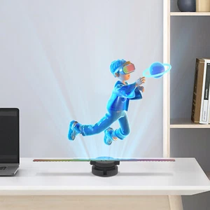 3D Holographic Projector Hologram Fan 42cm 224 LED for Advertising Adjustable - Picture 1 of 15