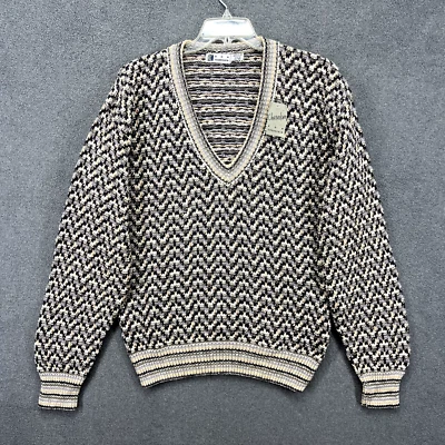 Suéter Vintage Ron Chereskin Para Hombres XL Rosa Púrpura Algodón Tejido Años 90 Preppy Acogedor Foto 1 de 4