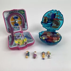 Vintage Polly Pocket Bluebird Spielzeug kompakt x2/Figuren Puppen x4 Spielset Konvolut - Bild 1 von 12