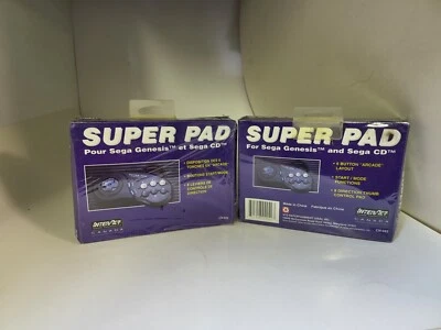 2 NEW 6 Button Super Game pad Controllers for Sega Genesis & Sega CD  #Q15 - Image 1 of 4