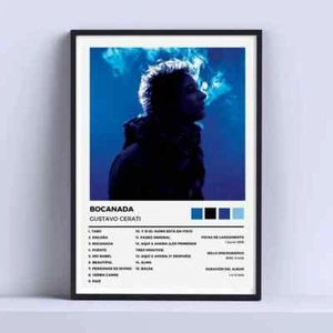 Retrato GUSTAVO CERATI BOCANADA Cuadro Decorativo Listo para Colgar 12"x16" - Imagen 1 de 2