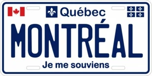 Quebec Montreal Embossed Aluminum Auto Car Truck SUV Vehicle License Plate 12×6 - Bild 1 von 3