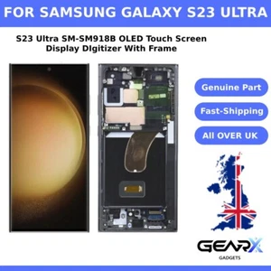 Para Samsung S23 Ultra SM-S918 OLED LCD Pantalla Táctil Digitalizador Pantalla + Marco - Imagen 1 de 4