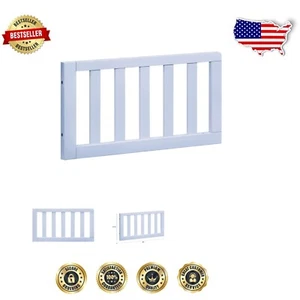 Sustainable Toddler Bed Conversion Kit for Full-Size Cribs - Powder Blue Finish - Picture 1 of 4