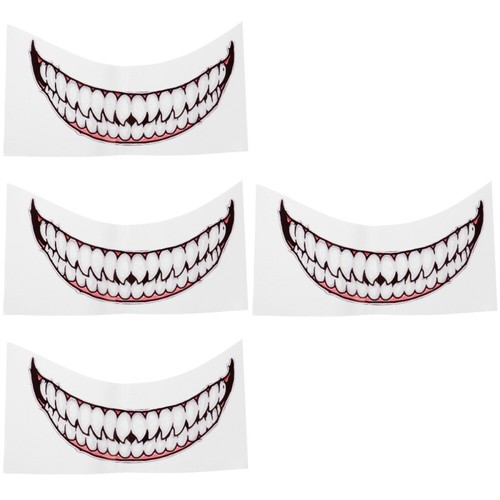 4pcs Helmet Sticker Motorcycle Helmet Decal Adhesive Motorcycle Decal