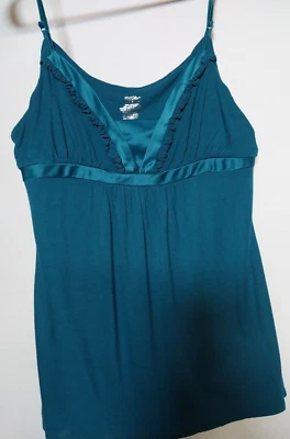 MOSSIMO SUPPLY CO AQUA BLUE CAMI TOP SIZE MEDIUM - Image 1 of 4