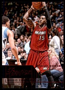 2015-16 Prestige Bonus Shots Red #145 Mario Chalmers /199