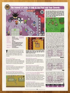 2002 Zelda A Link to the Past/Four Swords REVIEW PAGE Print Ad/Poster Promo Art - Picture 1 of 3