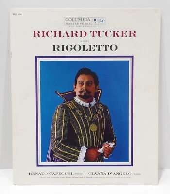 Richard Tucker - Verdi's Rigoletto Columbia M2L 404 AUTOGRAPH Vinyl Very Good + - Image 1 of 4