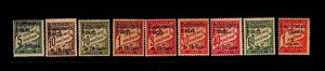FRENCH POLYNESIA Sc J1-9 LH ISSUE OF 1926 - POSTAGE DUE SET - Picture 1 of 1