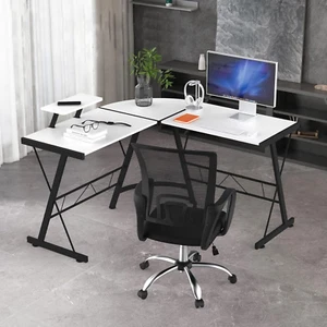 L-Shaped Desk Computer Desk Corner Desk Gaming Desk, Home Office Writing Desk Wo - Picture 1 of 12