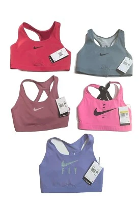 Sujetadores deportivos Nike Dri-FIT Swoosh o Swoosh & FLY de sujeción alta para mujer; tallas S-XL Foto 1 de 2