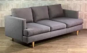 MADE.COM Mid Century Style Grey Fabric Sofa 3 Seater #F18 *FREE DELIVERY* - Picture 1 of 17