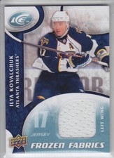2009-10 UD ICE ILYA KOVALCHUK GAME JERSEY FR-IK GAME USED Frozen Upper Deck KHL