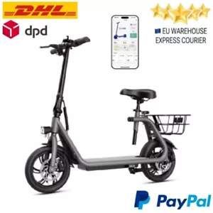 🚲 12" E BIKE V12 PRO ELECTRIC BIKE AS ELECTRIC SCOOTER 600W FOLDING HANDLEBAR - Picture 1 of 6
