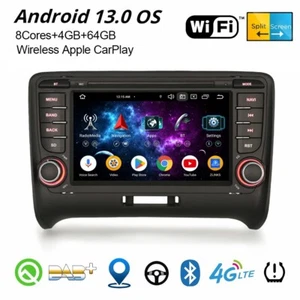 64GB 8-Kern Android 14 DAB+ Autoradio Navi Für Audi TT MK2 DSP CarPlay Wifi USB - Bild 1 von 24