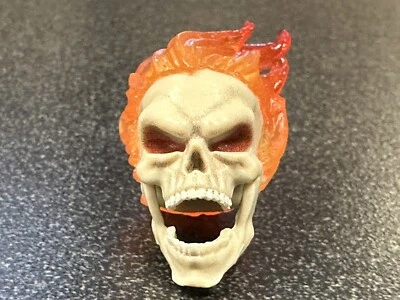 Hasbro Marvel Legends Retro Ghost Rider 6" Scale (FLAMING SKULL HEAD ONLY) 1/12 - Image 1 of 4