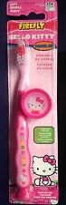 HELLO KITTY Kids TOOTHBRUSH With Cap & Suction Bottom TRAVEL KIT By Firefly New