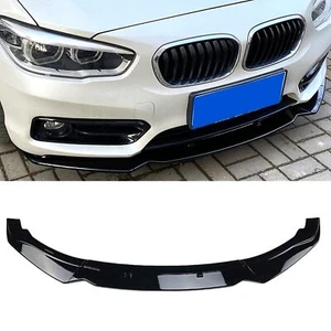 Gloss Black Front Diffuser Lip For 2011-2019 BMW 1 Series F20 F21 112i 118i 120i - Picture 1 of 8