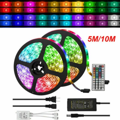 5M 10M 20M tape kit LED Strip Light RGB 5050 SMD 3528 Flexible Ribbon RGB Stripe - Image 1 of 4