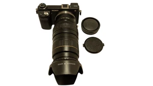 Sony E-mount adapted QUANTARAY 100-300 mm F/4-5.6 LDO Telephoto Zoom Lens - Picture 1 of 12