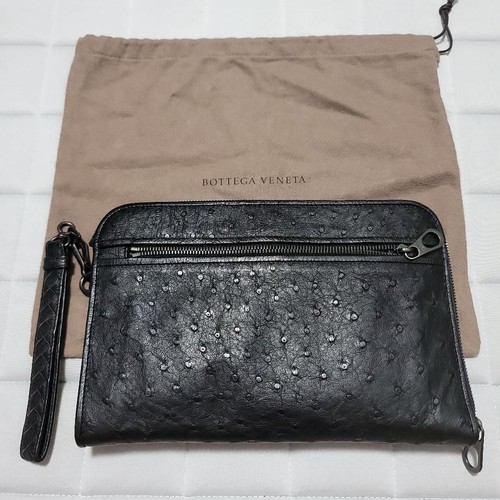 Borsa uomo Bottega Veneta pochette struzzo edizione limitata VHTF rara prodotti popolari