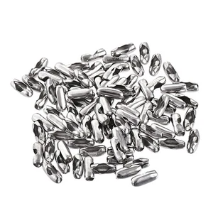 Ball Chain Connector 2mm Clasp Style Stainless Steel Link 100pcs - Picture 1 of 7