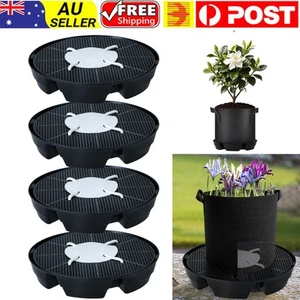 4 Pack Self-Watering Fabric Pot Base for Indoor Plants, Auto Watering Pot Base - Picture 1 of 11