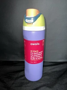 New Owala FreeSip 24 oz Retro Boardwalk Insulated Water Bottle Leak Proof - Picture 1 of 4