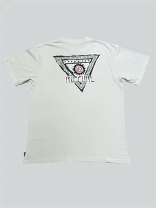Ripcurl Vintage off white surfing beach T shirt Size Medium - Picture 1 of 6