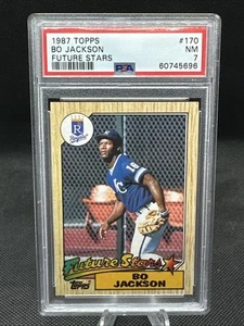 1987 Topps #170 Bo Jackson Future Stars PSA 7 - Picture 1 of 2