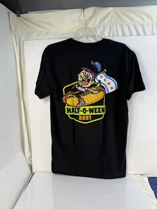 NEW 2021 Creepy Co. BOSCO Boz Mascot Riding Chicago Hotdog Spooky T-Shirt Tee L - Picture 1 of 6