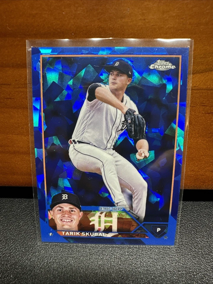 2023 Topps Chrome Sapphire Edition TARIK SKUBAL Detroit Tigers #74 - Image 1 of 2