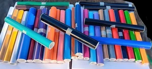 Huge Lot 35 Vinyl Rolls 12” x  36” Permanent Oracle 651 Assorted Colors - Picture 1 of 2