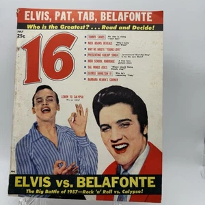 Vintage 1957 16 Magazine Early Elvis Belafonte Dewey Phillips Movie Stars - Picture 1 of 10