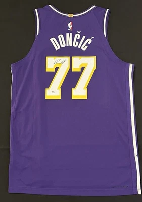 Luka Doncic Signed Lakers Authentic On Court Jersey Autographed Auto ~ PSA COA - Image 1 of 4