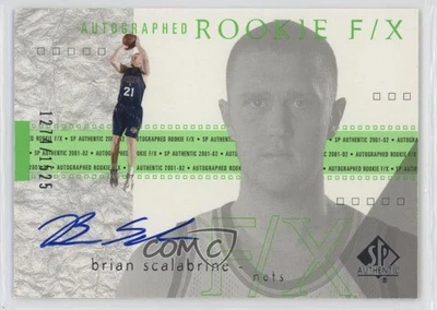 2001-02 SP Authentic Auto Rookie F/X /1525 Brian Scalabrine #124 Rookie Auto RC - Image 1 of 2