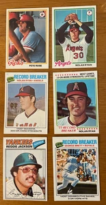1977 1978 Topps Baseball Lot (500+) Ryan (x4) Rose Reggie Jackson Steve Carlton - Picture 1 of 10