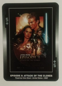 2009 Star Wars Filmplakat Spielkarte Angriff der Klonkrieger 5 Pik - Bild 1 von 2