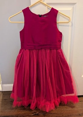 A.T.U.N. Vestido de fiesta de fantasía rosa oscuro magenta para niñas talla 7-8 Foto 1 de 3