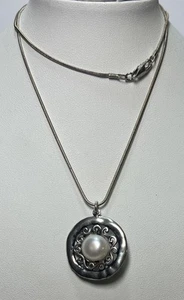 Israel Sterling Silber 925 Didae Shablool Perle Anhänger Halskette - Bild 1 von 7